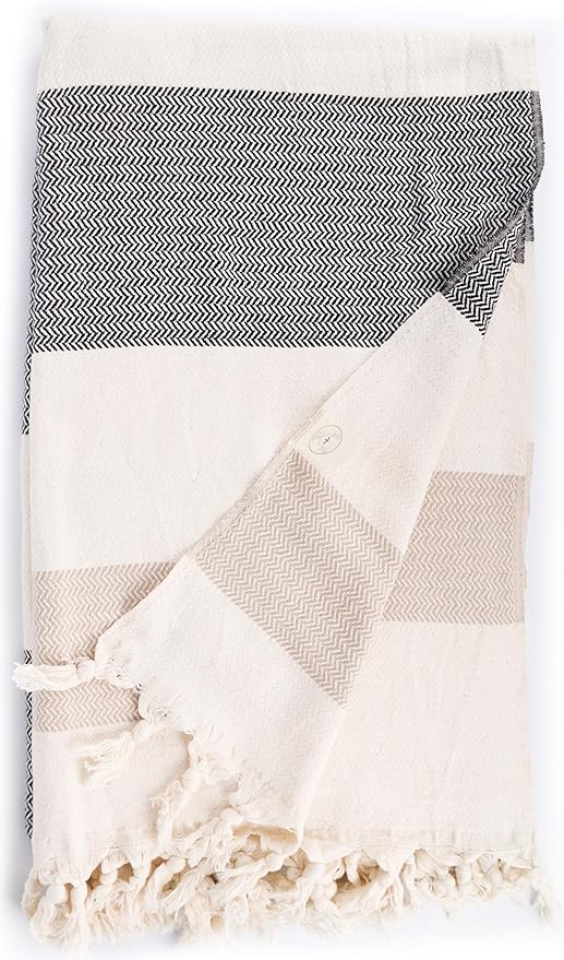 Bersuse 100% Cotton Aspendos XL Throw Blanket by Bersuse