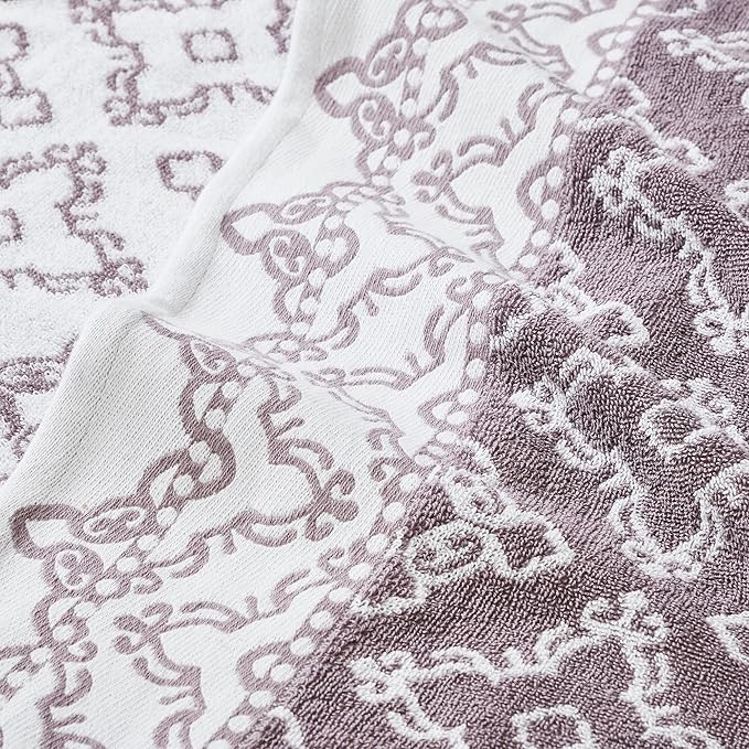 Modern Threads Charlize 6-Piece 100% Cotton Towel Set–Reversible Yarn Dyed - Image 3