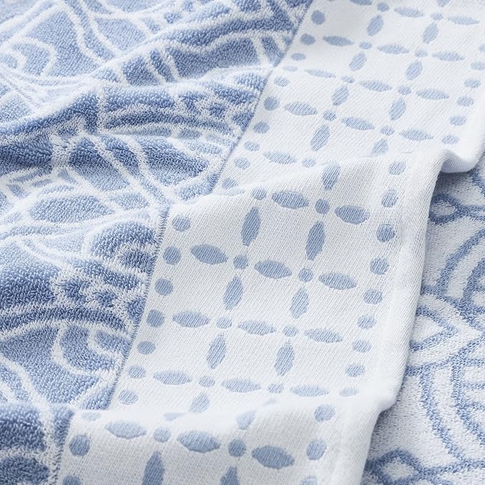 Modern Threads Monroe 6-Piece 100% Cotton Towel Set – Reversible Yarn Dyed - Image 3