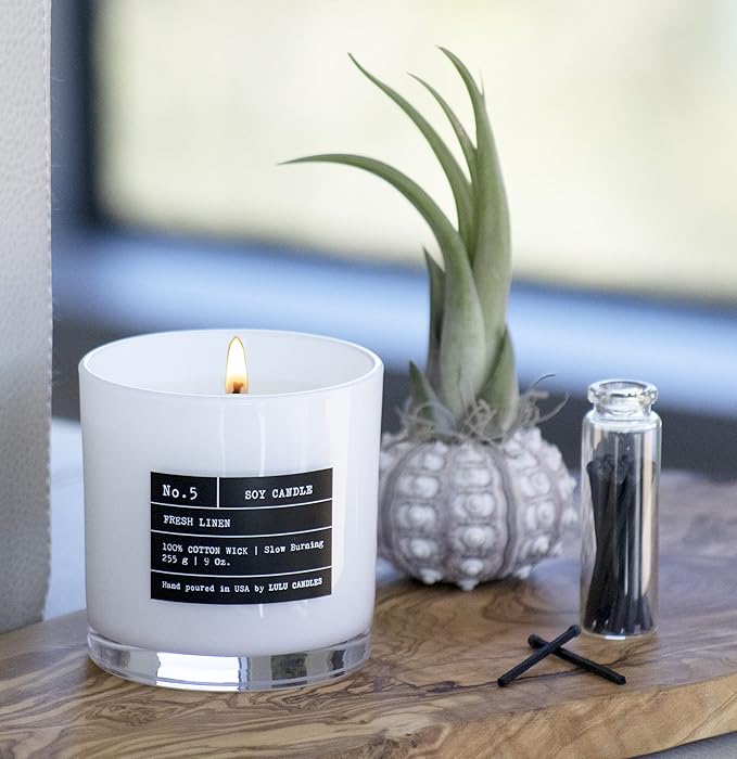 Lulu Candles | Wild Lemongrass | Luxury Scented Soy Jar Candle | Hand Poured in - Image 3