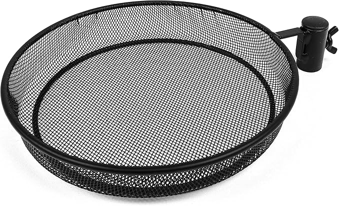 Deck Bird Feeder and Bath with Metal Mesh Tray and Water Bowl – Deck Railing - Image 9