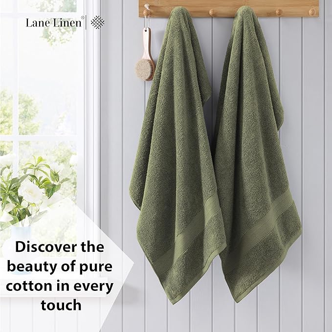 LANE LINEN 4 PCs Bath Towels Set - Image 3