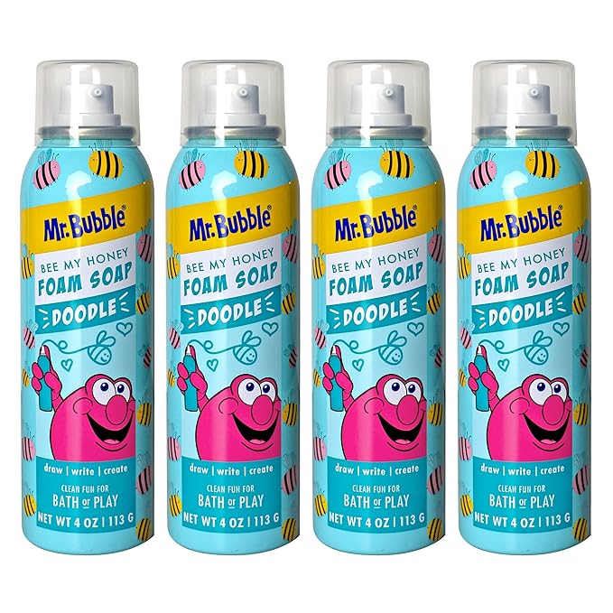 Mr. Bubble Limited Edition Foam Soap, Creativity Bath Soap, Cleans & Moisturizes by MrBubble
