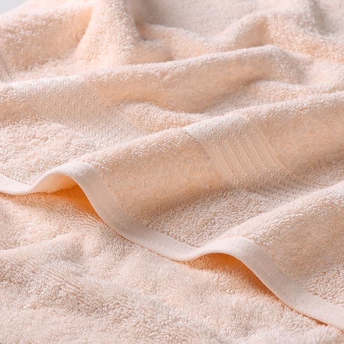 Superior Egyptian Cotton 8-Piece Towel Set, Guest Bath Decor Essentials - Image 3