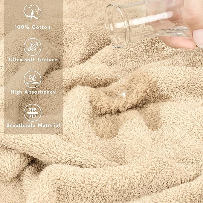 American Soft Linen 100% Cotton 600 GSM Turkish 40x80 Oversized Bath Towel Sheet - Image 4