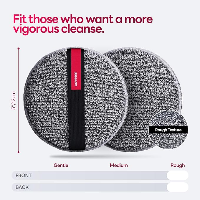 Caveem Exfoliating Body Scrubber, Extra Rough Shower Exfoliator Sponge - Image 3