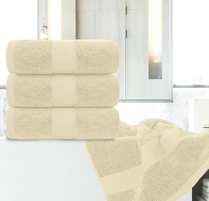 White Classic Luxury Bath Towels Large - Image 5