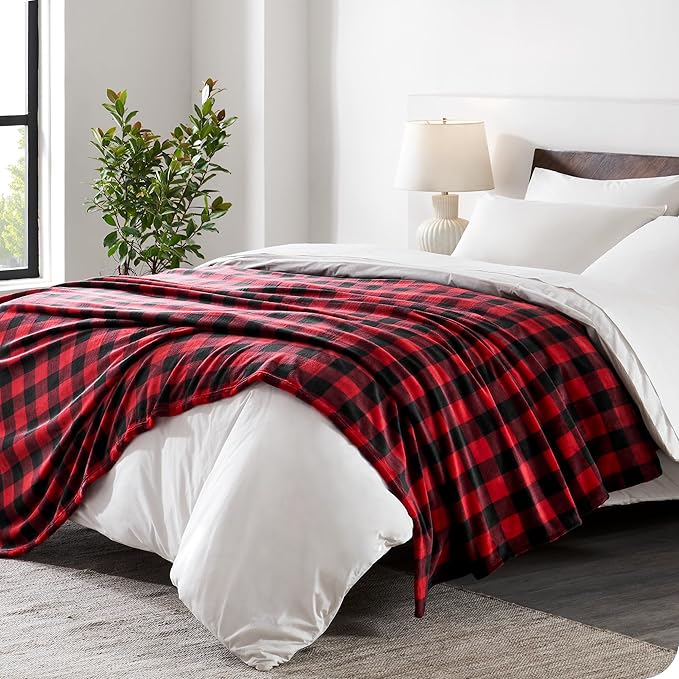 Bare Home Textured Fleece Blanket - Image 2