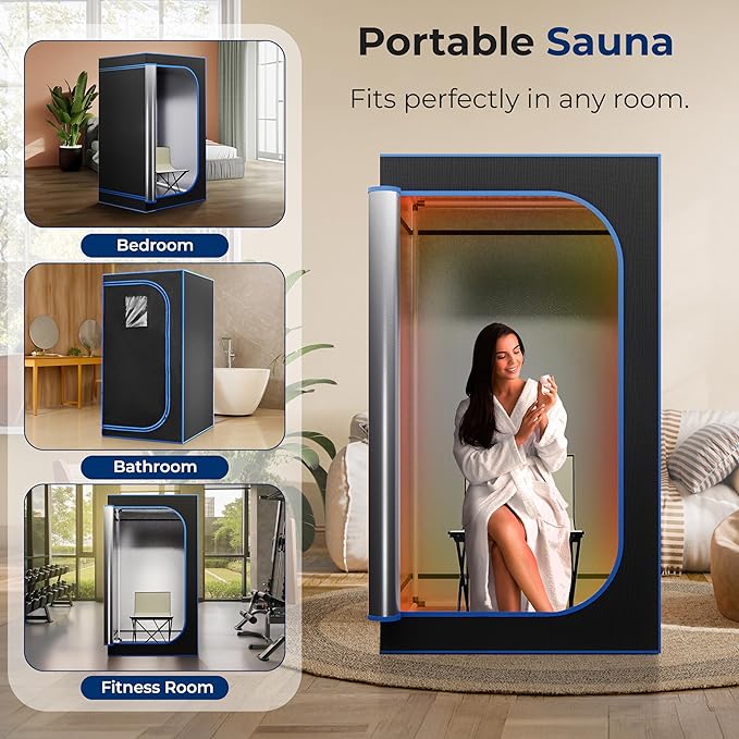 SereneLife Portable Sauna Box for Home, Steam Tent - Image 3