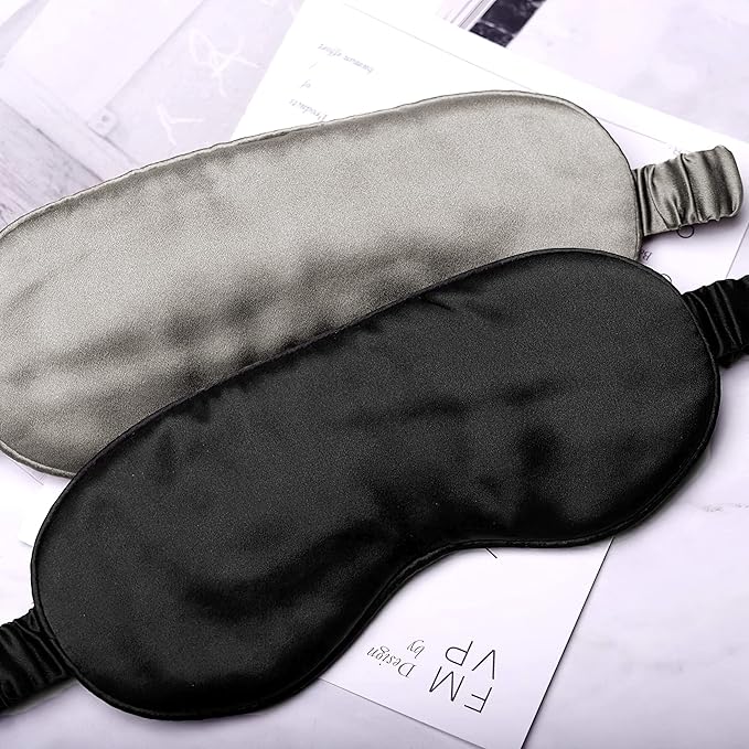 Silk Sleep Mask Light Blocking Luxury 100% Mulberry 19mm Silk Eye Mask Eye - Image 5