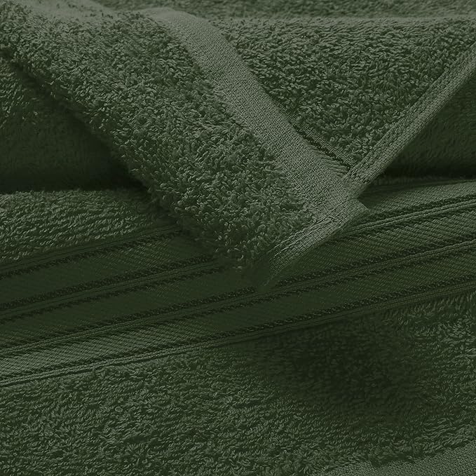 BOUTIQUO Ultra Soft 3 Pack Cotton Towel Set, Contains a Bath Towels 28x55 inch - Image 2