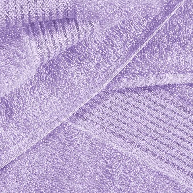 Elvana Home Ultra Soft 6 Pack Cotton Towel Set, Contains 2 Bath Towels 28x55 - Image 2