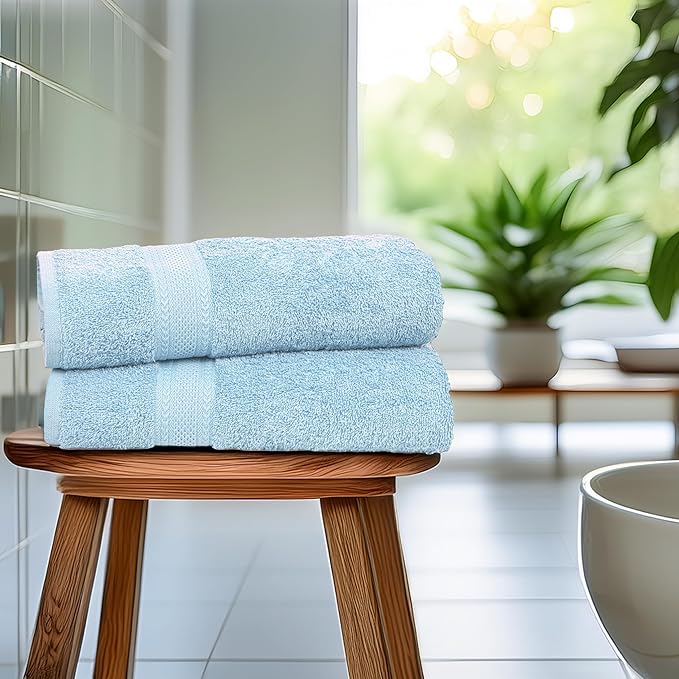 Commercial Bulk Pack of 12 Bath Towels – 100% Cotton Terry 24" x 48" – Ideal - Image 6