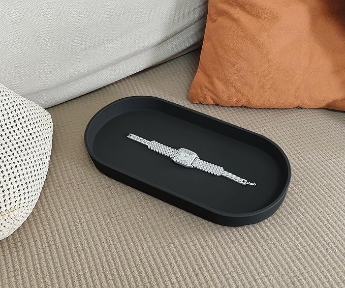 Black Small Tray, 3 Pack Oval Tray - Image 7