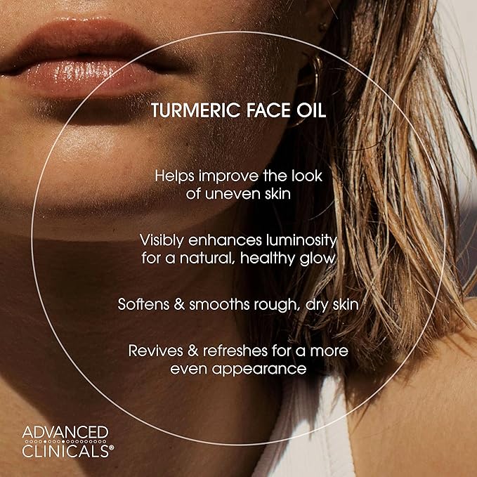 Advanced Clinicals Collagen Facial Serum + Turmeric Oil Face Serum Skin Care Set - Image 5