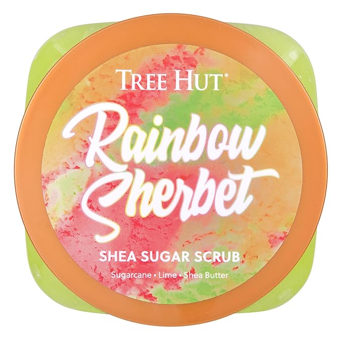 Tree Hut Rainbow Sherbet Shea Sugar Scrub, Exfoliating Body Scrub Removes Dead - Image 2