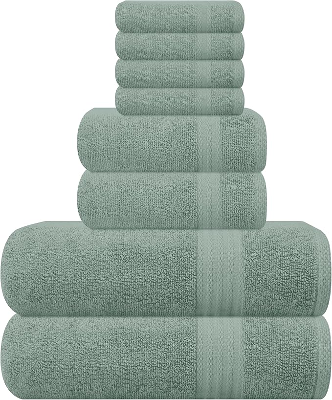 GLAMBURG Ultra Soft 8-Piece Towel Set by GLAMBURG