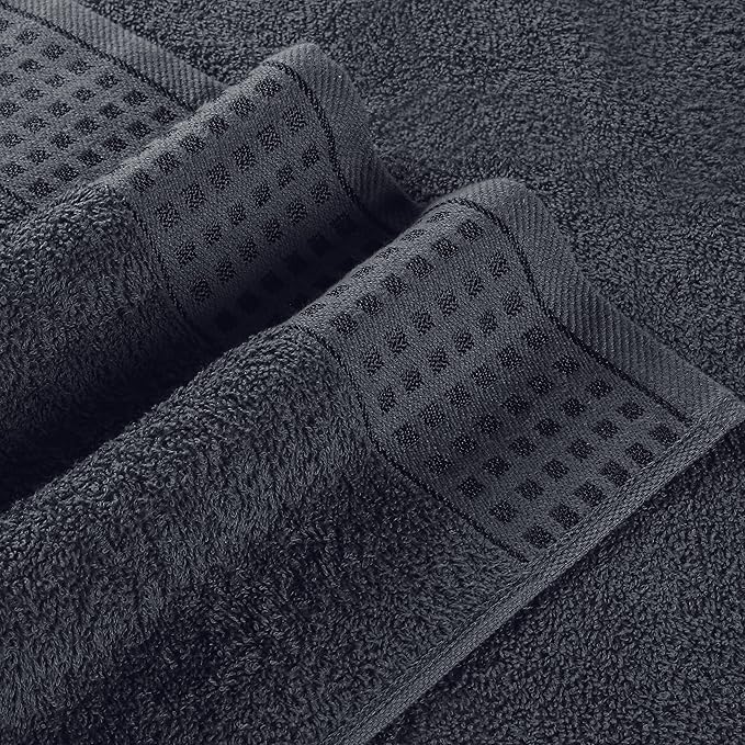 GLAMBURG 100% Cotton 2 Pack Oversized Bath Towel Set 28x55 Inches, Ultra Soft - Image 2
