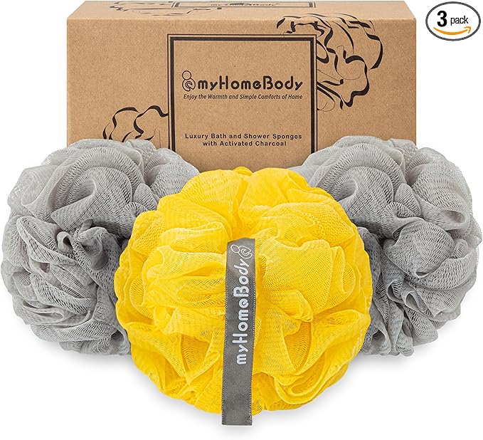 myHomeBody Large 70g Loofah Sponge, Body Scrubber, Bath Sponge, Loofah by myHomeBody