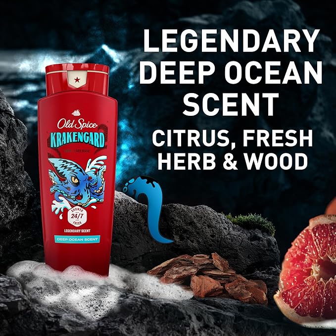 Old Spice Cleansing Body Wash for Men, 3X Defense, 24/7 Shower Fresh - Image 8
