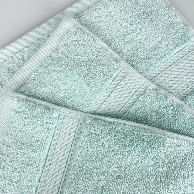 SUPERIOR Egyptian Cotton Pile 8 Piece Towel Set, Includes 2 Bath, 2 Hand - Image 8