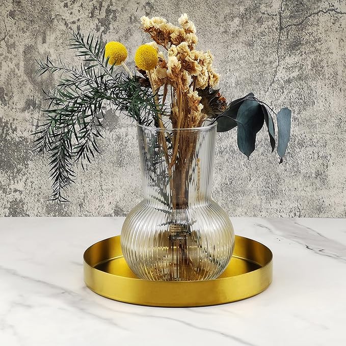 Freelove Round Serving Tray, Perfume Organizer Candle Organization Centerpieces - Image 5