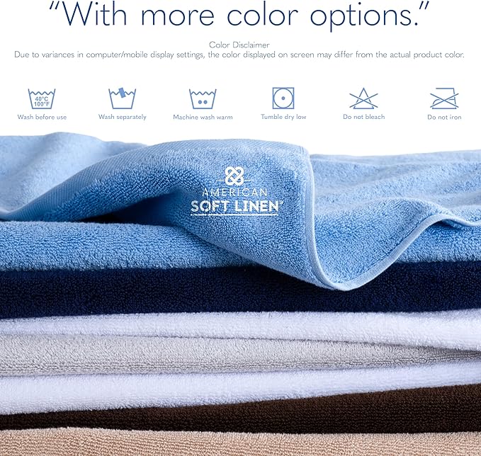 American Soft Linen 100% Cotton 600 GSM Turkish 40x80 Oversized Bath Towel Sheet - Image 7