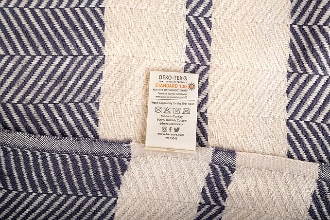 Bersuse 100% Cotton Herringbone XL Throw Blanket - Image 9