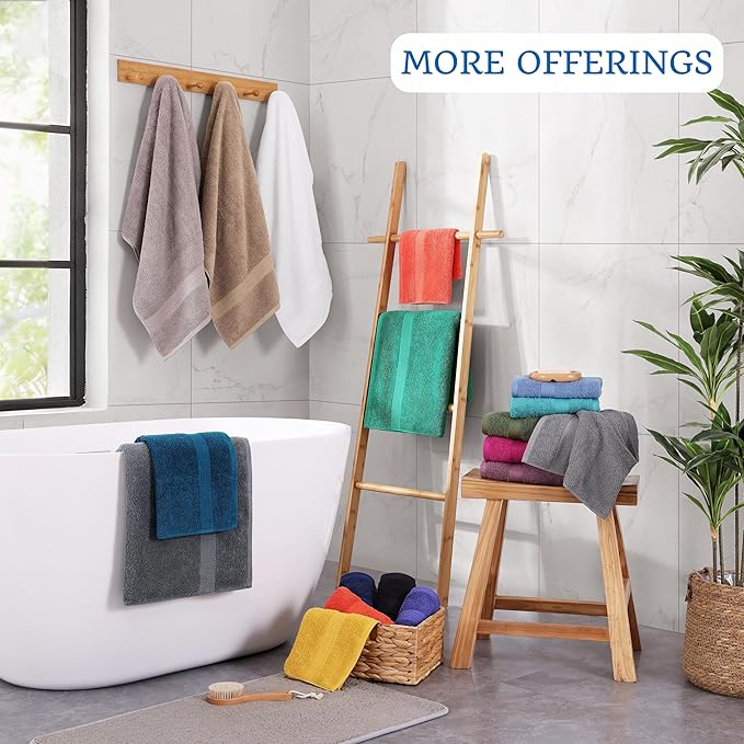 LANE LINEN Set of 4 Bath Towel - Image 8