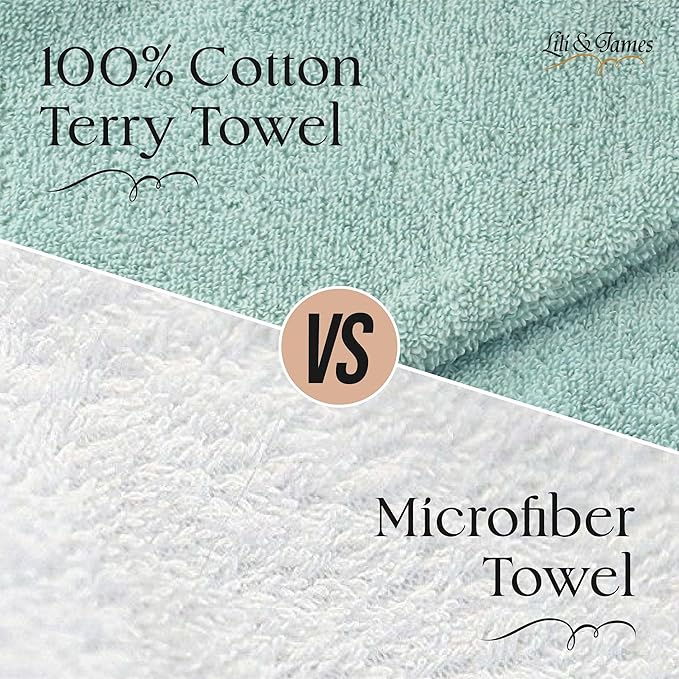 Lili&James 100% Cotton Hair Towel Wrap - Image 4