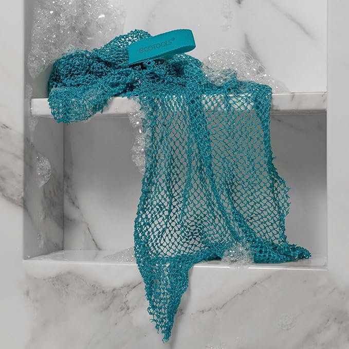 EcoTools Exfoliating Bath Net, Inspired By African Bath Net Sponge, Exfoliates - Image 8