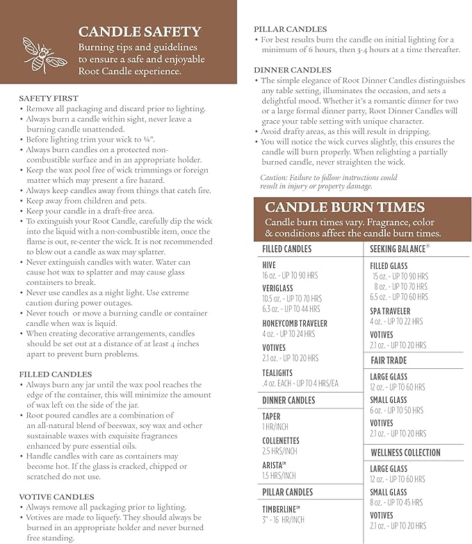 Root Candles Scented Candles Honeycomb Beeswax Blend Premium Handcrafted Candle - Image 9