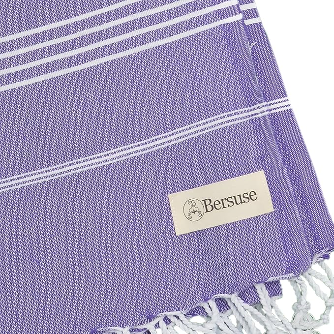 Bersuse Towels Anatolia XL Beach Blanket Throw Blanket Turkish Towel 100% - Image 6
