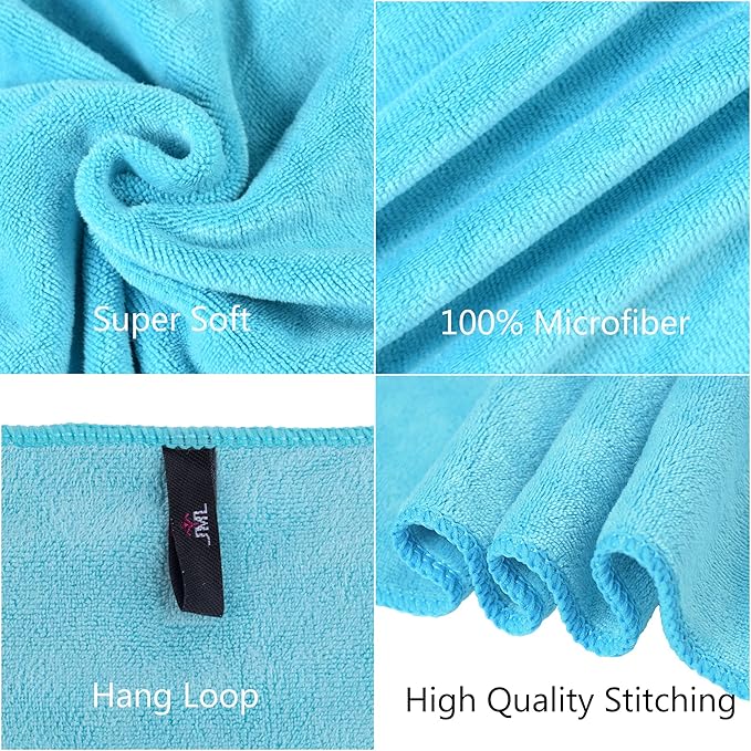 JML Bath Towel, Microfiber Towel Sets 2 Pack - Image 5