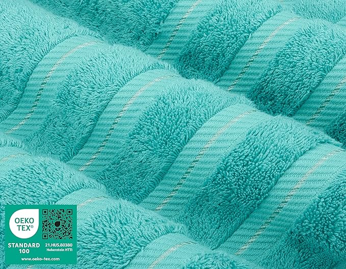 American Soft Linen Luxury 4 Piece Bath Towel Set, 600 GSM 100% Cotton Turkish - Image 3