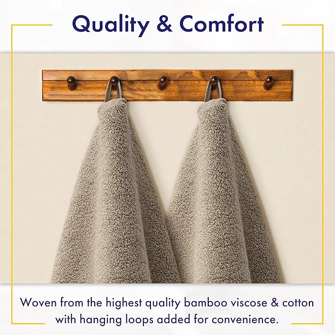 Alusa Home Ultra Soft & Plush Viscose from Bamboo Bath Sheets - Image 4
