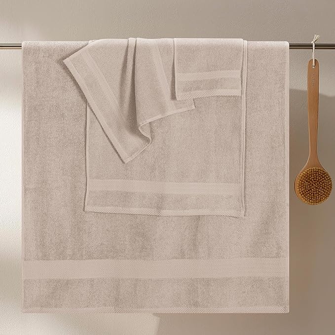 GLAMBURG Ultra Soft 8-Piece Towel Set - Image 3