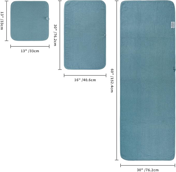 POLYTE 430 GSM Microfiber Quick Dry Lint Free Oversize Bath Towel Set, 6 Piece - Image 2
