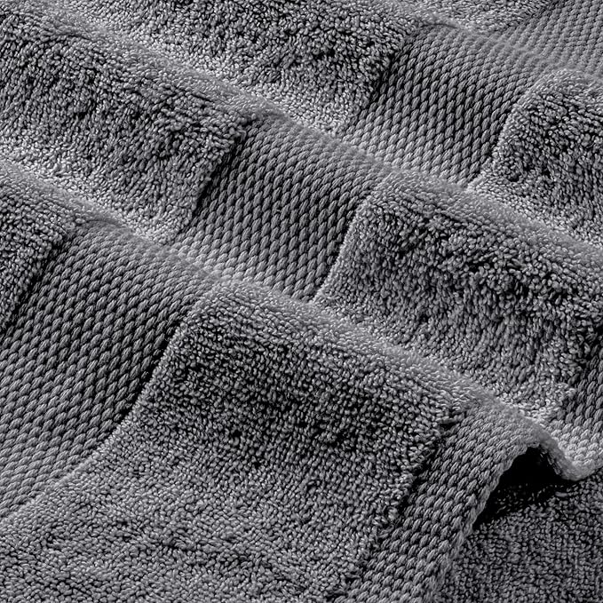 White Classic Wealuxe Grey Towels - Image 8