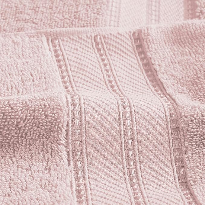Modern Threads 4-Pack SpunLoft Bath Sheet Blush 35x66 - Image 6