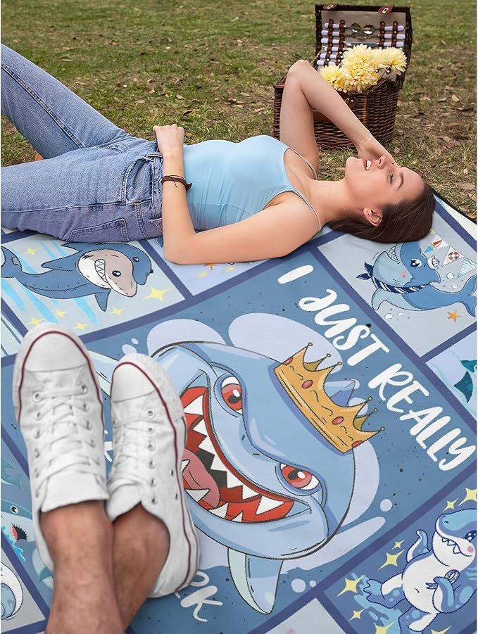 Fish Flannel Fleece Blanket Throw Couch Microfiber Soft Cozy Lightweight Luxury - Image 7