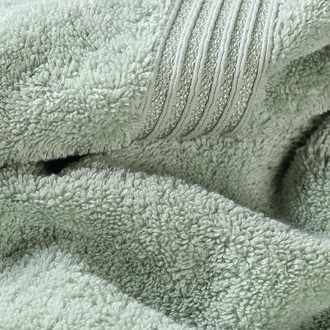 Superior Egyptian Cotton 8-Piece Towel Set, Guest Bath Decor Essentials - Image 6