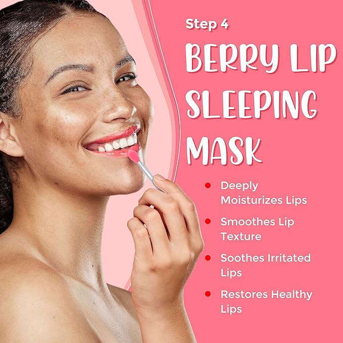 6-in-1 Lip Care Kit With Lip Sleeping Mask, Silicone Brush, Sugar Lip Scrub - Image 6