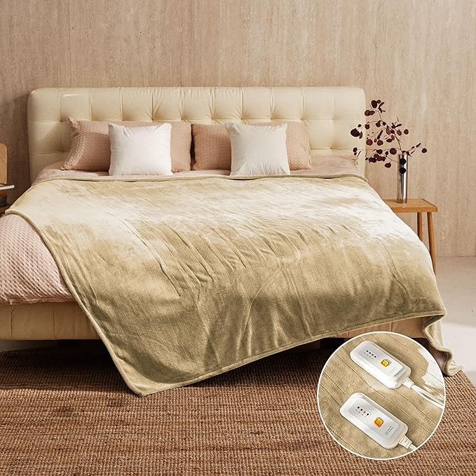 JET'S HOME Heated Blanket Queen 84"x90" by Jetshome