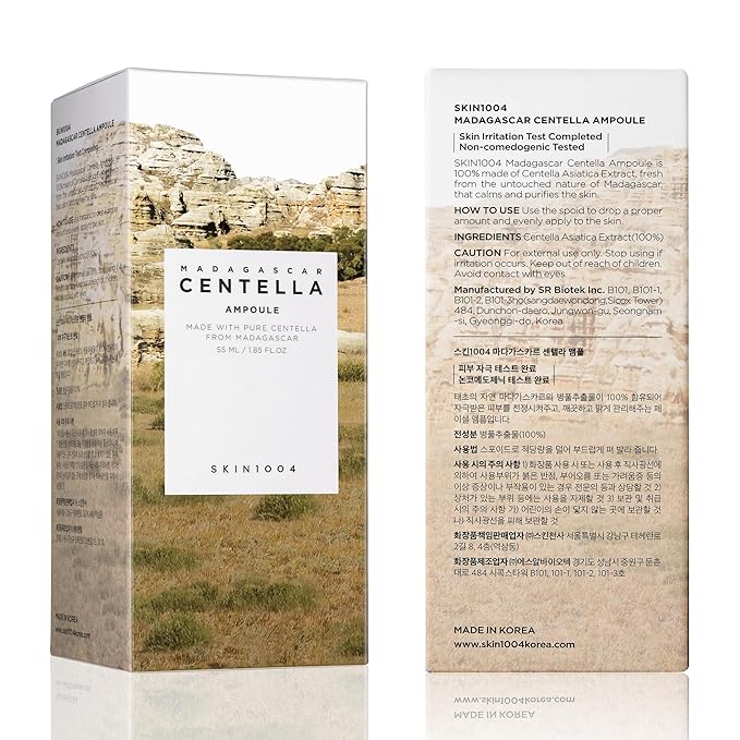 SKIN1004 Madagascar Centella Asiatica Ampoule Facial Serum 1.85 fl.oz, Soothes - Image 8