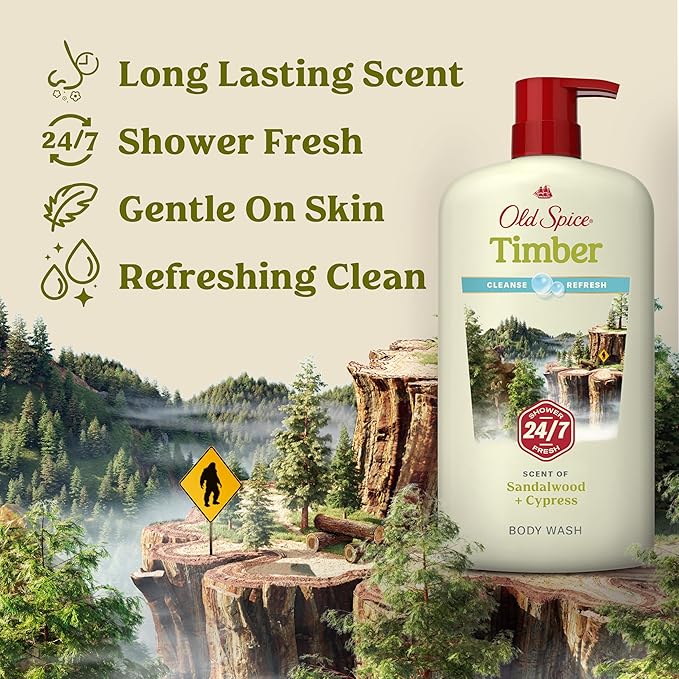 Old Spice Cleansing Body Wash for Men, 24/7 Shower Fresh - Image 3