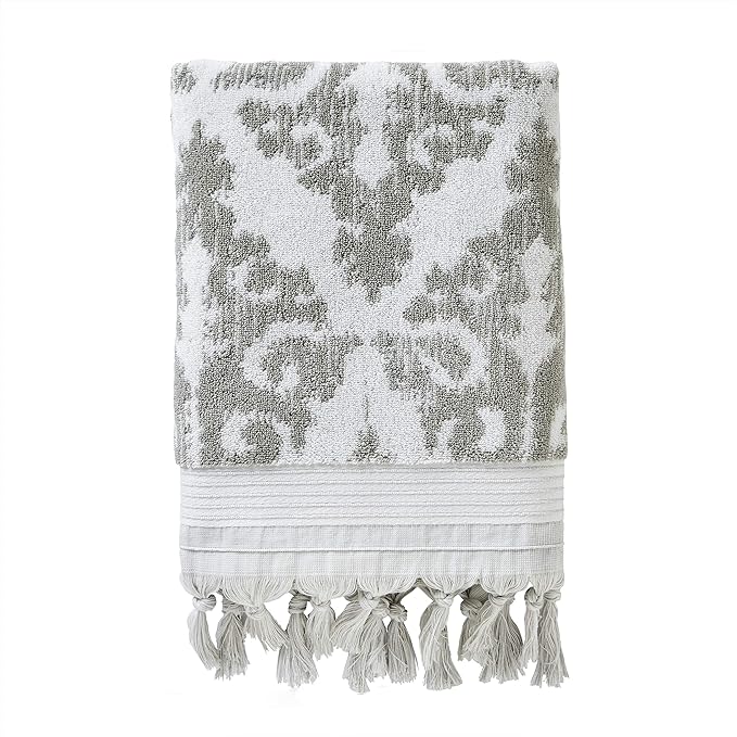 SKL Home Mirage Fringe 100% Turkish Cotton Bath Towel by SKLHomebySaturdayKnightLtd