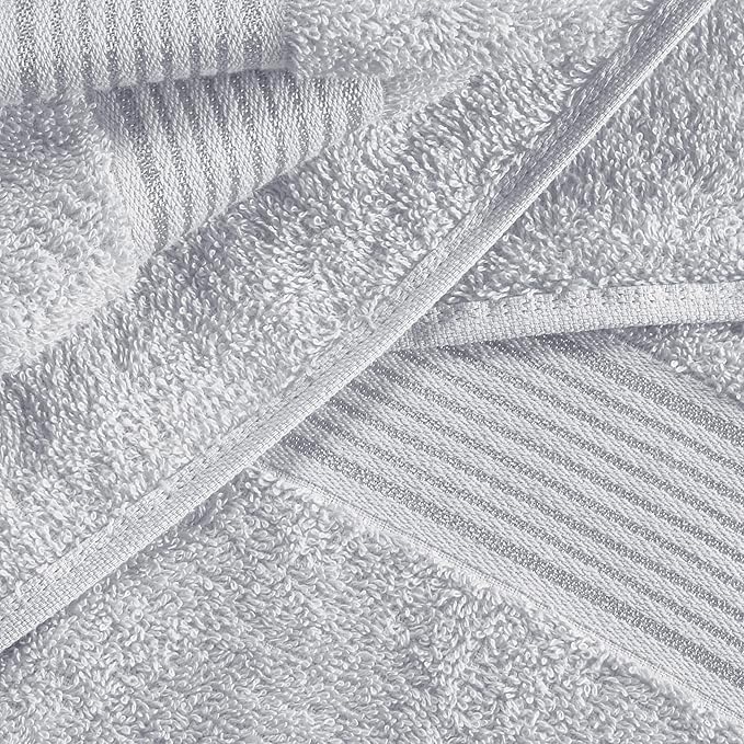 Belizzi Home 100% Cotton Towel Set, Contains 6 Soft Bath Towel, 6 Hand Towels - Image 2