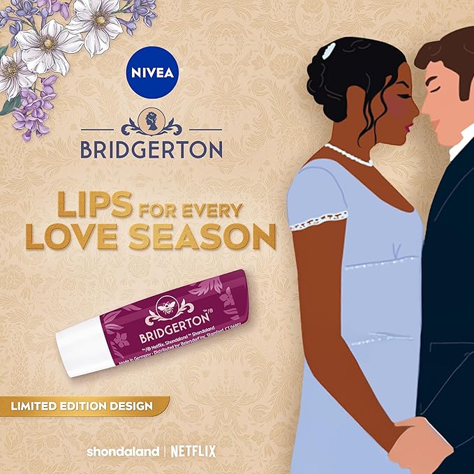 NIVEA Blackberry Pie Lip Balm, Nourishing Lip Care, Bridgerton Limited Edition - Image 2