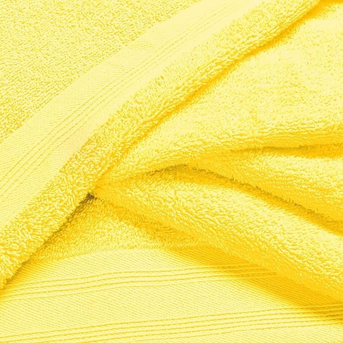 Ultra Soft 6 Pack Cotton Towel Set, Contains 2 Bath Towels 28x55 inch, 2 Hand - Image 2